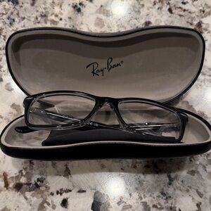 Ray-Ban Glossy Black Eyeglass Frames with Case